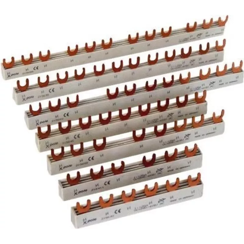 Eaton EVG-3PHAS/12MODUL Barra colectora trifásica, tipo horquilla, 12 módulos, 10 mm2