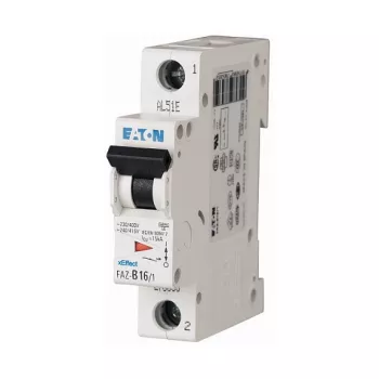 Eaton FAZ-B16/1 Interruptor automático magnetotérmico MCB, 16 A, 1 polo, Tipo B, 6 kA (278535)