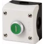 Eaton M22-D-G-X1/KC11/I Pulsador de panel gris, 1NO+1NC, momentáneo, 22,5mm, IP66/IP67/IP69K 216522