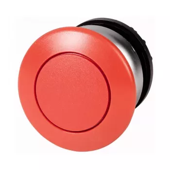 Eaton M22-DP-R accionador de pulsador, rojo, enrasado, momentáneo, 22,5 mm