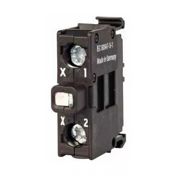 Eaton M22-LEDC-W Elemento LED blanco, montaje en base, 12-30 V AC/DC, 8-15 mA, bornes de tornillo