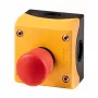 Eaton M22-PV/KC02/IY Pulsador de parada de emergencia, Rojo/Amarillo, conexión por tornillo, plástico, IP66/IP69