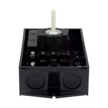 Eaton P1-25/I2/SVB/HI11 Interruptor principal de 3 polos 25A con parada de emergencia, montaje en superficie, IP65, Rojo/Amarillo