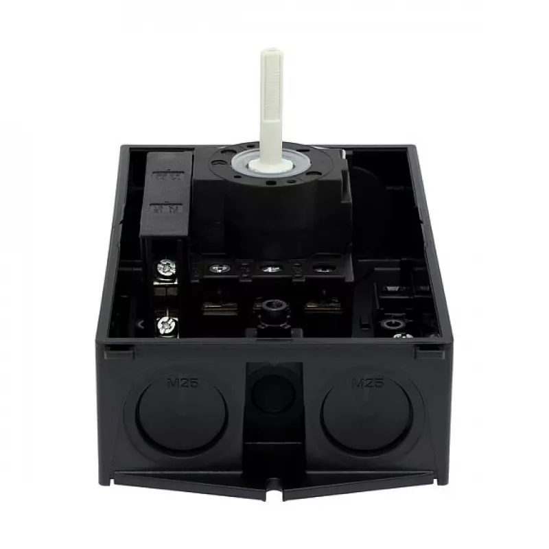 Eaton P1-25/I2/SVB-SW/HI11 interruptor principal 3 polos 25A montaje en superficie negro/blanco