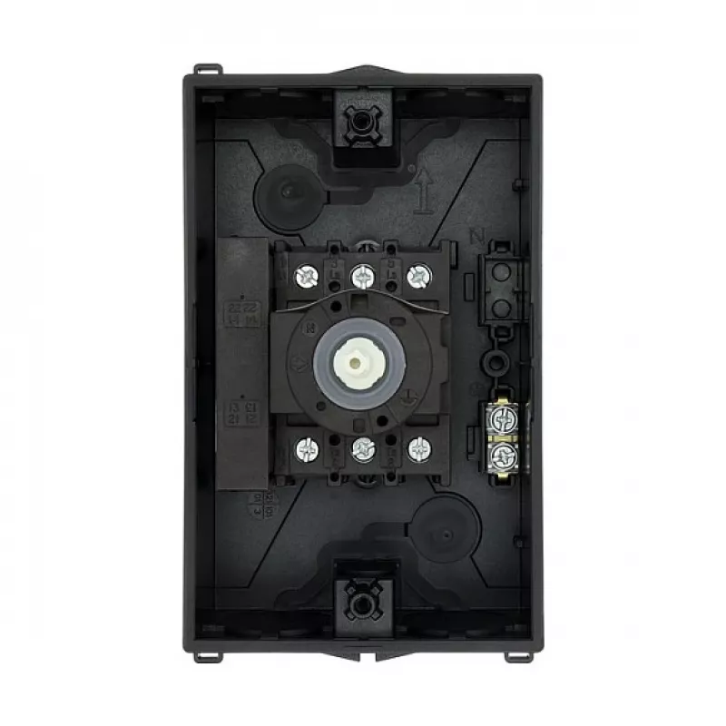 Eaton P1-25/I2/SVB-SW/HI11 interruptor principal 3 polos 25A montaje en superficie negro/blanco