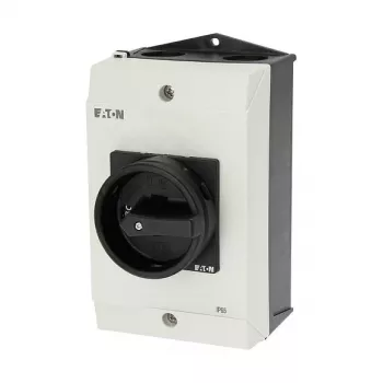Eaton P1-32/I2/SVB-SW/HI11 interruptor principal de 32A tripolar con parada de emergencia, encapsulado IP65