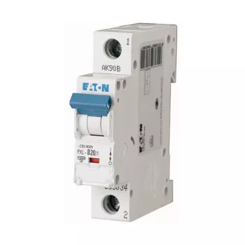 Eaton PXL-B20/1 interruptor automático 20A 1 polo tipo B 10kA carril DIN