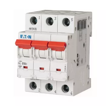 EATON PXL-C10/3 Interruptor automático, 10A, 3 polos, curva C, 400V, 10kA (236422)