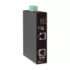 Eaton Tripp Lite Series inyector PoE++ Gigabit industrial, 60W, 802.3bt, Midspan, -40°C a 75°C, IP30, Dual 24-57VDC, carril DIN, 1 puerto, negro