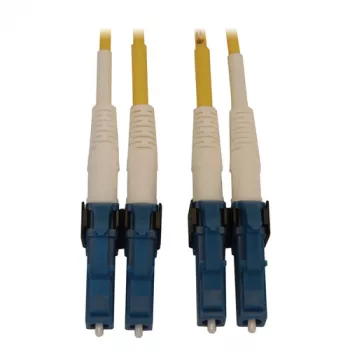 Cable de fibra óptica Eaton Tripp Lite Series N370X-01M 400G dúplex monomodo 9/125 OS2 conmutable (LC/UPC M/M, 1m, LSZH, amarillo)