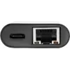Adaptador Eaton Tripp Lite U436-06N-GB-C USB-C a Gigabit Ethernet con función de carga USB-C PD - Thunderbolt 3 - negro