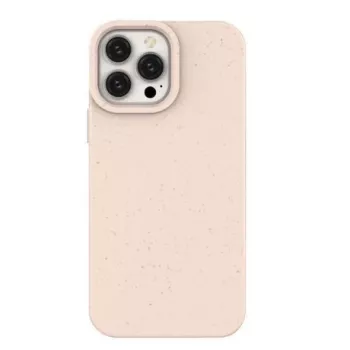 Eco funda de silicona biodegradable para Apple iPhone 14 Pro Max rosa