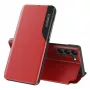 Funda Eco Samsung Galaxy S23+ con Flip-Stand Leather View roja