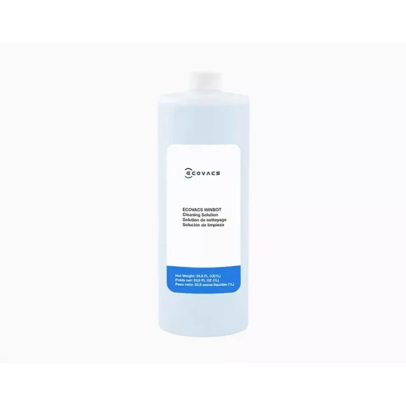 ECOVACS WINBOT solución de limpieza 1L (W-SO01-00009) – sin espuma, sin rayas para ventanas, azulejos y espejos