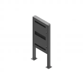 EDBAK EB-POK100 kiosco vertical para exteriores para Samsung 55 inch LH55OHF, IP56, negro