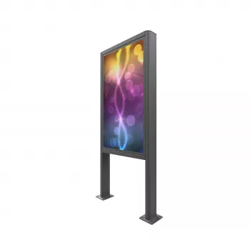 EDBAK EB-POK100 kiosco vertical para exteriores para Samsung 55 inch LH55OHF, IP56, negro