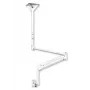 EDBAK MSA01w-B Soporte de techo ajustable en altura con brazo giratorio para pantallas de 10-29
