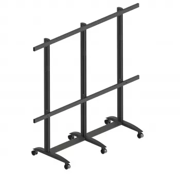 EDBAK TRV400.006 soporte móvil para pantalla LED IAC Samsung de 130 inch, 200 kg, negro