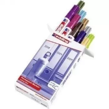 Edding 3000 Set de rotuladores permanentes, varios colores, punta redonda 1,5-3 mm, pack de 10 4-300009