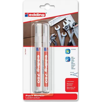 Rotulador de pintura blanca Edding 750 - punta redonda de 2 mm 4-750-2-3049