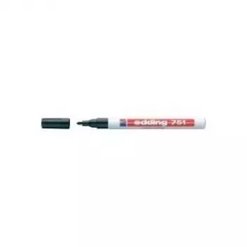 Edding e-751 rotulador para laca brillante negro 1-2 mm 04BLK751-1001