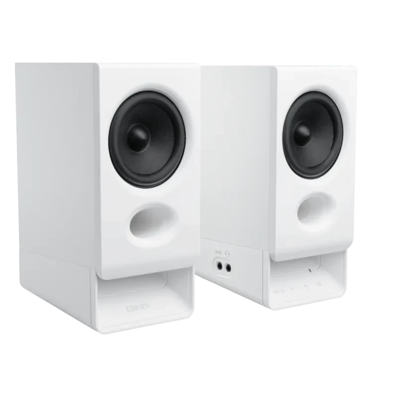 Edifier R20BT Altavoces Bluetooth 2.0 compactos con luz ambiental, blanco