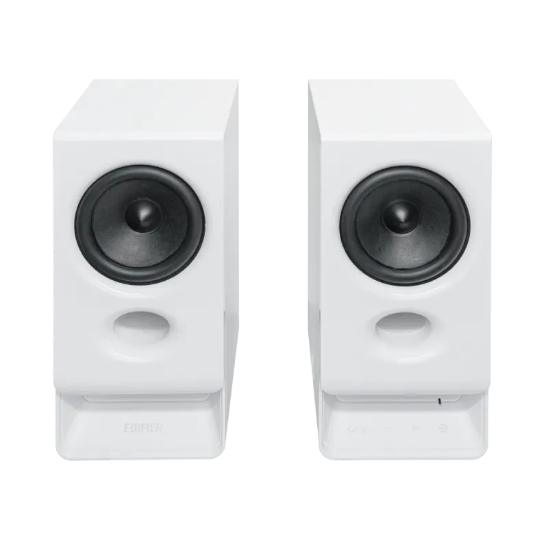 Edifier R20BT Altavoces Bluetooth 2.0 compactos con luz ambiental, blanco