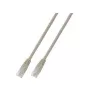 EFB ECOLAN Cable de red RJ45 Cat.6 U/UTP PVC CCA 1m Gris