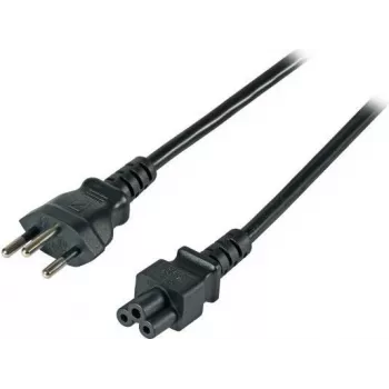EFB EK495.1,8 cable de alimentación Swiss Type 12 a IEC C5, 1,8 m, negro, 3 x 0,75 mm²