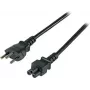 EFB EK495.1,8 cable de alimentación Swiss Type 12 a IEC C5, 1,8 m, negro, 3 x 0,75 mm²