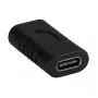 EFB Electronics Adaptador USB 3.2 Type-C, Type-C Hembra - Type-C Hembra, Negro