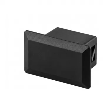 EFB-Elektronik Tapón Ciego de Plástico Negro para Orificio ST/FC (Orificio D), Pack de 100
