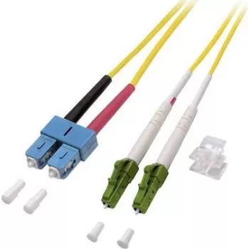 EFB-Elektronik Latiguillo dúplex LC/APC-SC 9/125µm OS2 LSZH Yellow 2,0mm 7,5m