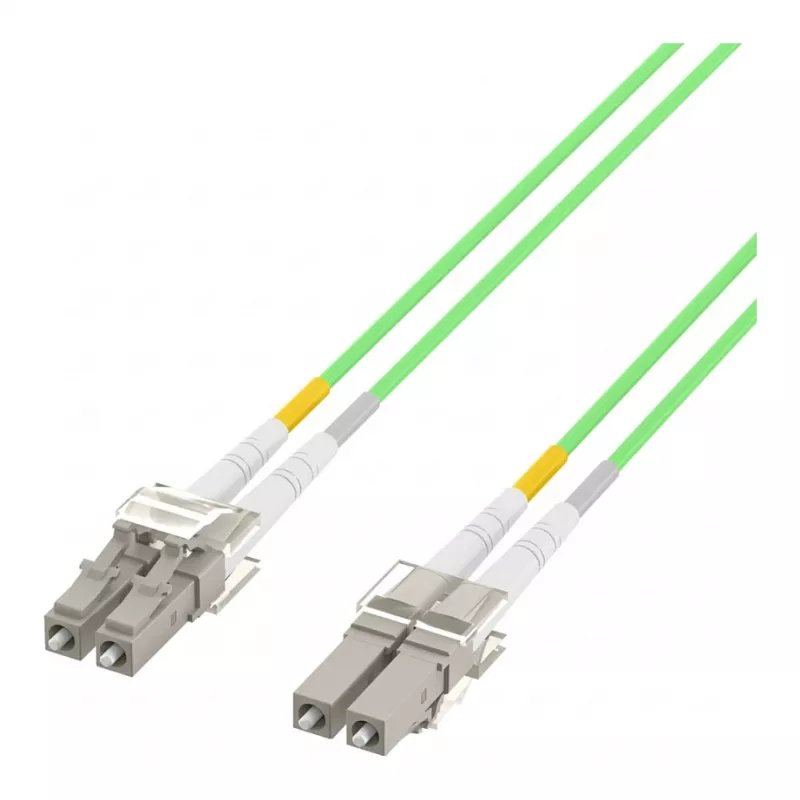 EFB-Elektronik Latiguillo dúplex LC-LC 50/125µ, OM5, LSZH, verde lima, 2,0mm, 25m O0319.25OM5