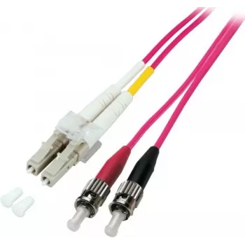 Latiguillo dúplex LC-ST EFB Elektronik 50/125 µm OM4 LSZH Erika violeta 2,0 mm 3 m
