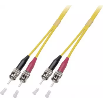 EFB Elektronik latiguillo dúplex ST-ST 9/125µm OS2 LSZH amarillo 0,5m