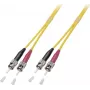 EFB Elektronik latiguillo dúplex ST-ST 9/125µm OS2 LSZH amarillo 0,5m