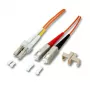 EFB-Elektronik ECOFIBER Latiguillo dúplex LC-SC 50/125 µm OM2 LSZH naranja 2,0 mm 3 m