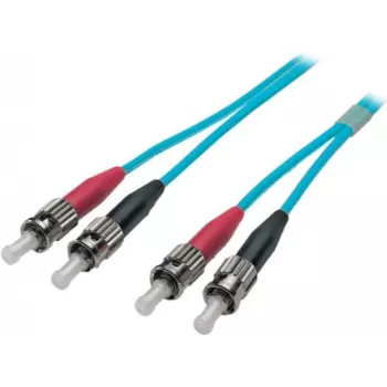 EFB-Elektronik ECOFIBER Latiguillo dúplex ST-ST 50/125µm OM3 LSZH Aqua 3,0mm 1m