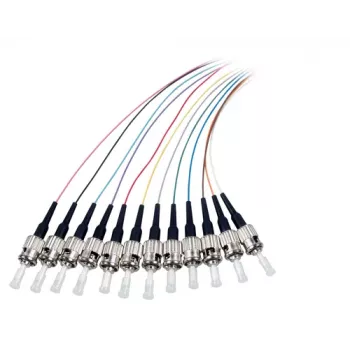 EFB Elektronik Pigtail de fibra ST-II 9/125 OS2 Set de 12 colores 2m
