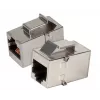 EFB Elektronik Módulo adaptador Keystone RJ45 conector hembra a conector hembra STP Cat.5e Acero inoxidable - 37508.1V3