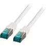 EFB-Elektronik Cable de conexión RJ45 Cat.6A S/FTP LSZH blanco 0,5m