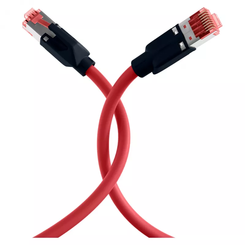 EFB ELEKTRONIK cable de red RJ45 Cat.6A S/FTP PUR Draka UC900 TM21 rojo 0,25 m