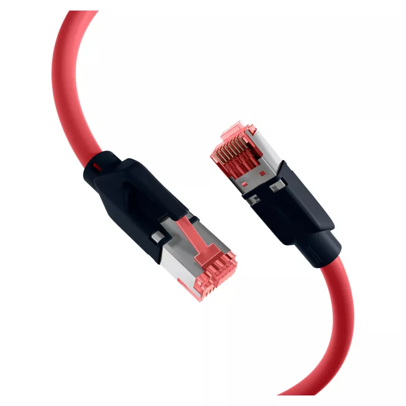 EFB ELEKTRONIK cable de red RJ45 Cat.6A S/FTP PUR Draka UC900 TM21 rojo 0,25 m