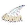 EFB Elektronik O1022.2 juego de pigtails de fibra óptica SC monomodo 9/125 µm OS2, 12 colores, 2 m