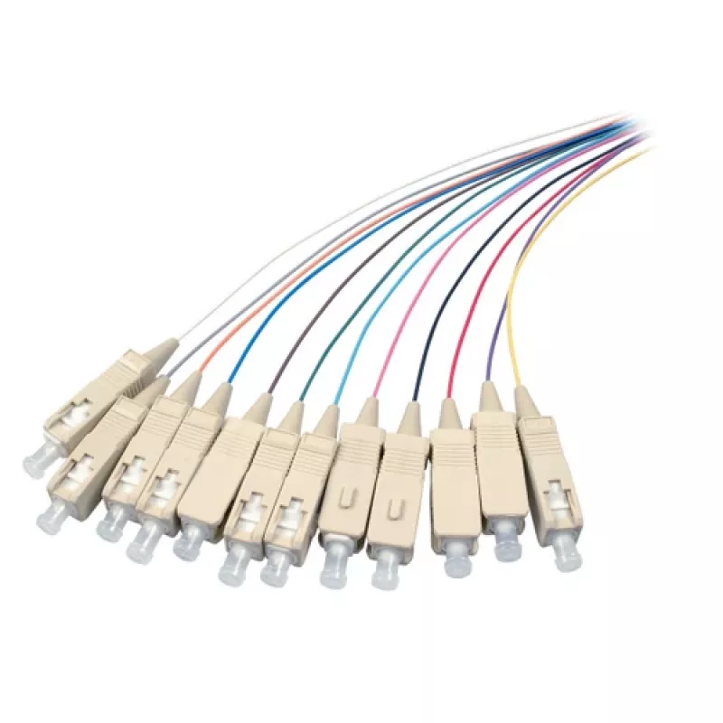 EFB Elektronik O1022.2 juego de pigtails de fibra óptica SC monomodo 9/125 µm OS2, 12 colores, 2 m