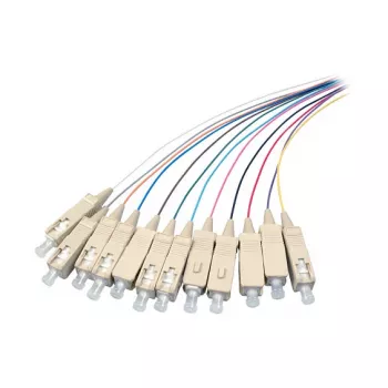 EFB Elektronik Cable de conexión de fibra óptica SC monomodo, dúplex 9/125µm, 1m, LSZH, Amarillo