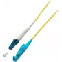 EFB-Elektronik cable de conexión de fibra óptica simplex E2000 APC a LC UPC OS2 3m amarillo LSZH 9/125µm O0863.3