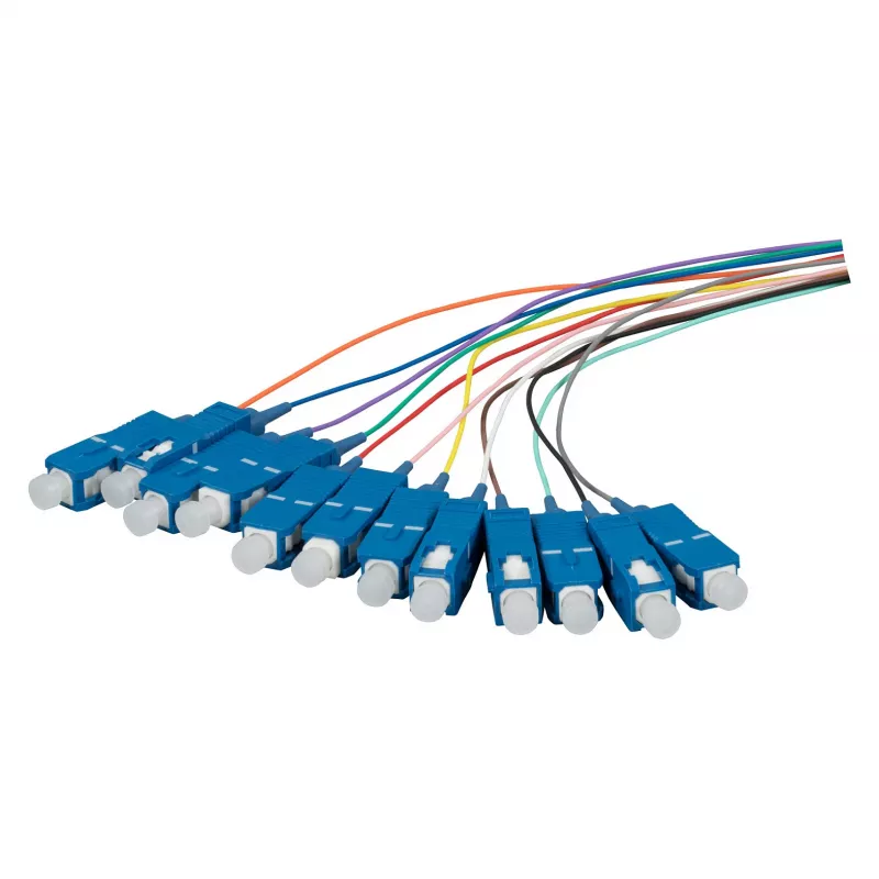 EFB Pigtail de fibra óptica SC OS2 G657A2 Set de 12 colores 2m