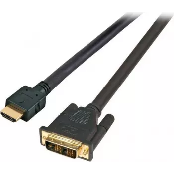 EFB Cable HighSpeed HDMI+ con Ethernet, HDMI A a conector DVI-D 18+1, 20 m, Negro K5432.20V2